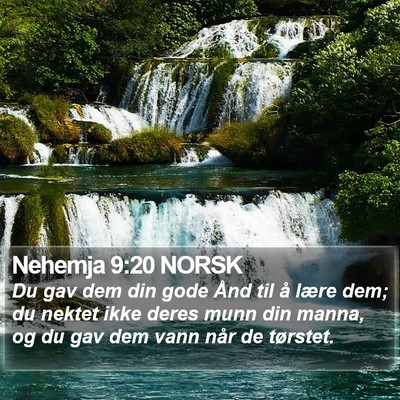 Nehemja 9:20 NORSK Bible Verse Image