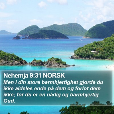 Nehemja 9:31 NORSK Bible Verse Image