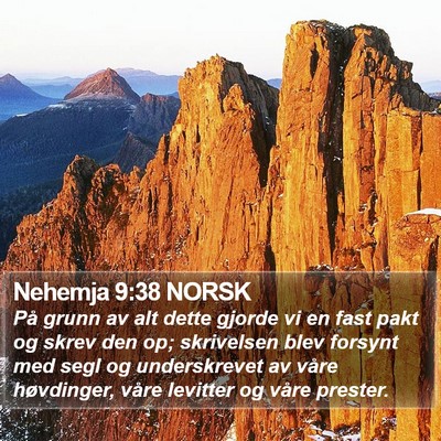 Nehemja 9:38 NORSK Bible Verse Image