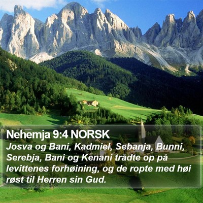 Nehemja 9:4 NORSK Bible Verse Image