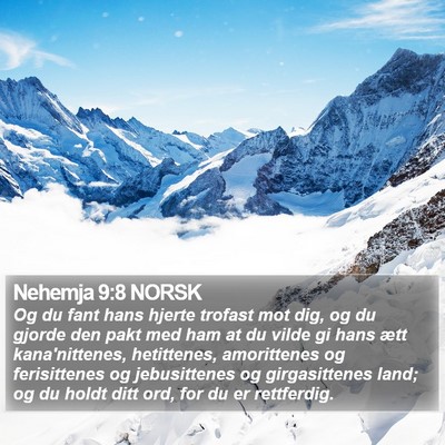 Nehemja 9:8 NORSK Bible Verse Image