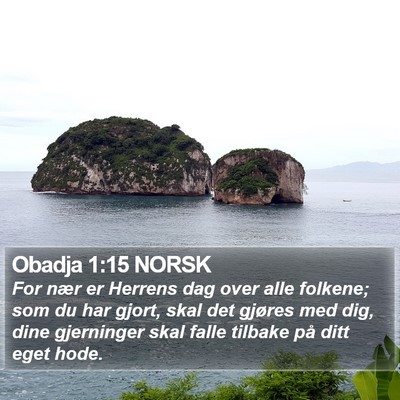 Obadja 1:15 NORSK Bible Verse Image