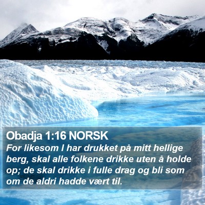 Obadja 1:16 NORSK Bible Verse Image