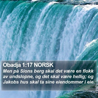 Obadja 1:17 NORSK Bible Verse Image