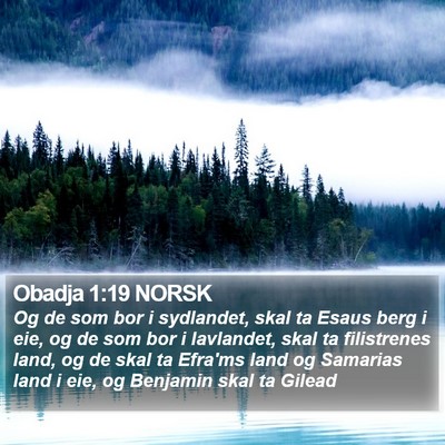 Obadja 1:19 NORSK Bible Verse Image