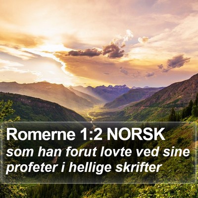Romerne 1:2 NORSK Bible Verse Image