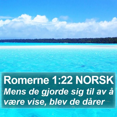 Romerne 1:22 NORSK Bible Verse Image