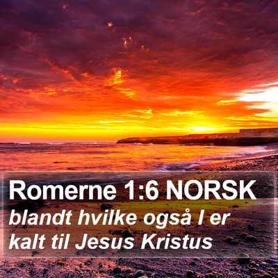 Romerne 1:6 NORSK Bible Verse Image