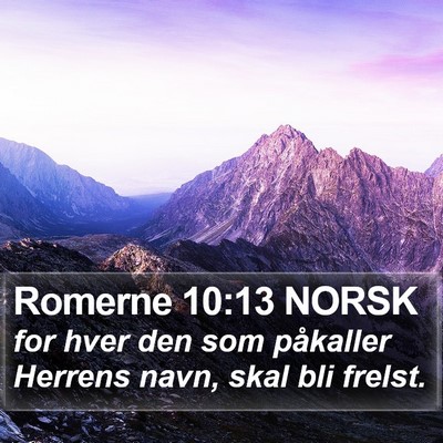 Romerne 10:13 NORSK Bible Verse Image