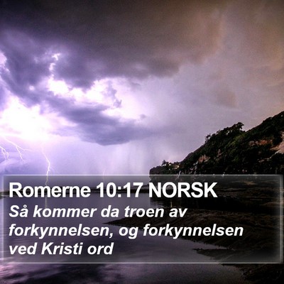Romerne 10:17 NORSK Bible Verse Image
