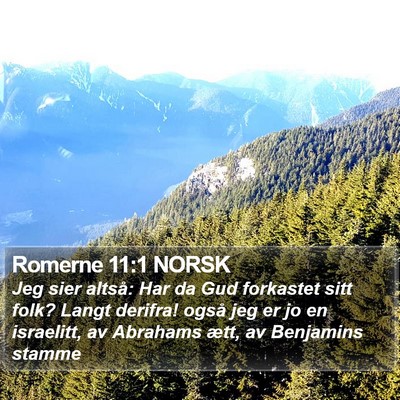 Romerne 11:1 NORSK Bible Verse Image