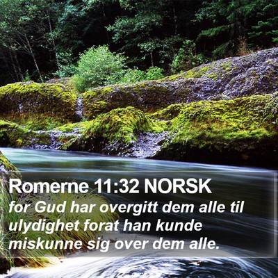 Romerne 11:32 NORSK Bible Verse Image