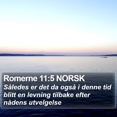 Romerne 11:5 NORSK Bible Verse Image
