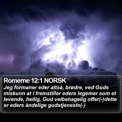 Romerne 12:1 NORSK Bible Verse Image
