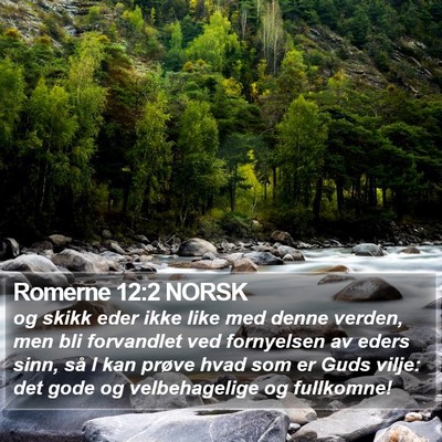 Romerne 12:2 NORSK Bible Verse Image