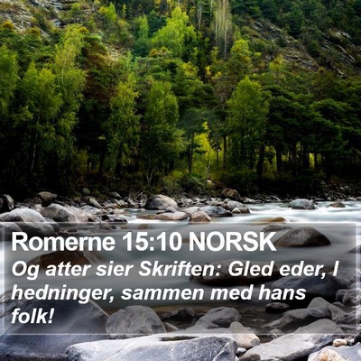 Romerne 15:10 NORSK Bible Verse Image