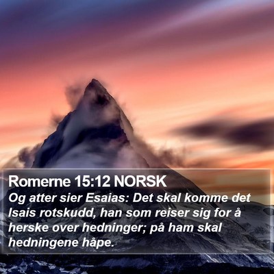 Romerne 15:12 NORSK Bible Verse Image