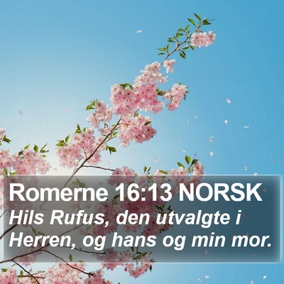 Romerne 16:13 NORSK Bible Verse Image