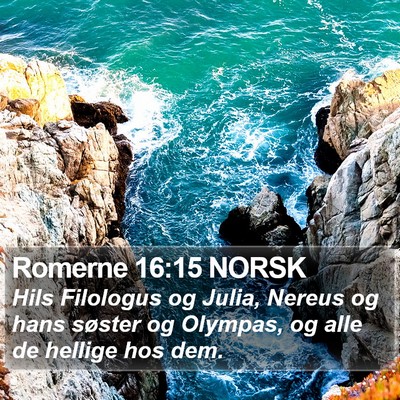 Romerne 16:15 NORSK Bible Verse Image