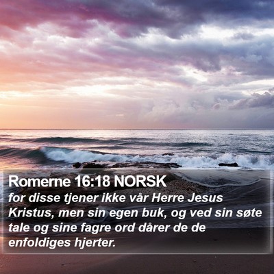 Romerne 16:18 NORSK Bible Verse Image