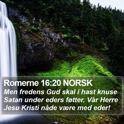 Romerne 16:20 NORSK Bible Verse Image