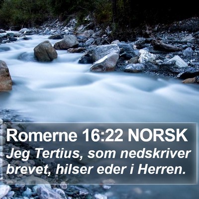 Romerne 16:22 NORSK Bible Verse Image
