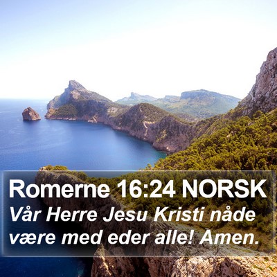 Romerne 16:24 NORSK Bible Verse Image