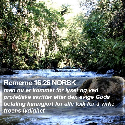 Romerne 16:26 NORSK Bible Verse Image