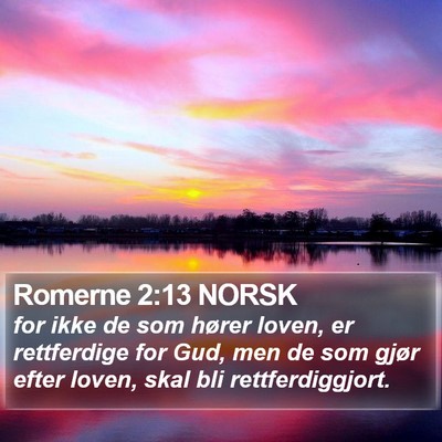 Romerne 2:13 NORSK Bible Verse Image