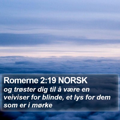 Romerne 2:19 NORSK Bible Verse Image