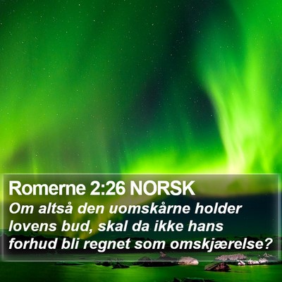 Romerne 2:26 NORSK Bible Verse Image