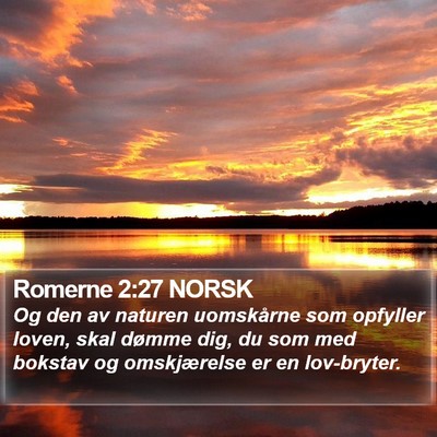 Romerne 2:27 NORSK Bible Verse Image