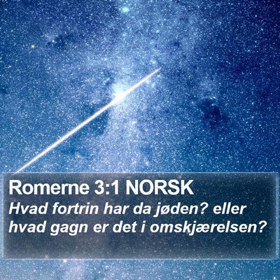 Romerne 3:1 NORSK Bible Verse Image
