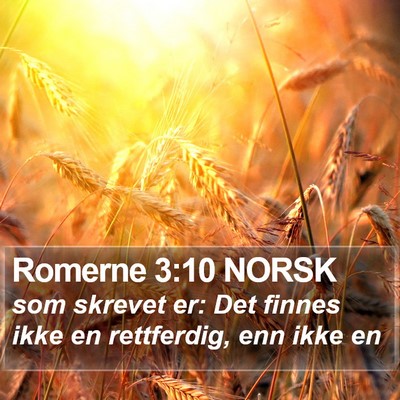 Romerne 3:10 NORSK Bible Verse Image