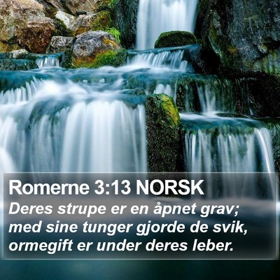 Romerne 3:13 NORSK Bible Verse Image