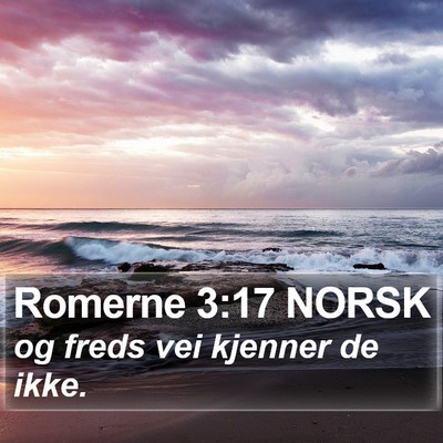 Romerne 3:17 NORSK Bible Verse Image