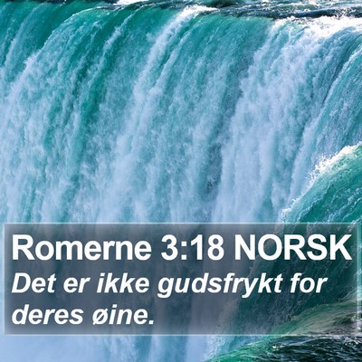 Romerne 3:18 NORSK Bible Verse Image