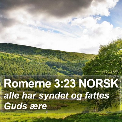 Romerne 3:23 NORSK Bible Verse Image