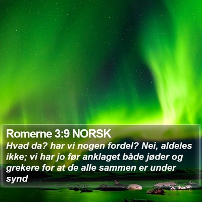 Romerne 3:9 NORSK Bible Verse Image