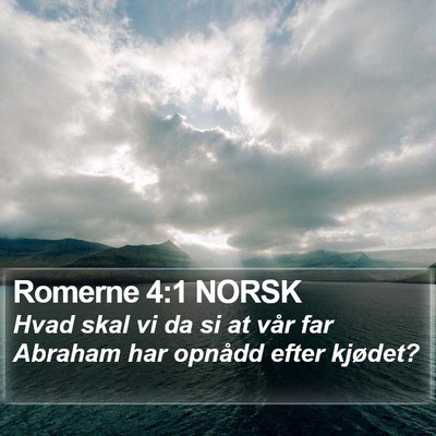 Romerne 4:1 NORSK Bible Verse Image