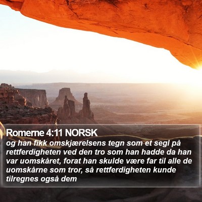 Romerne 4:11 NORSK Bible Verse Image