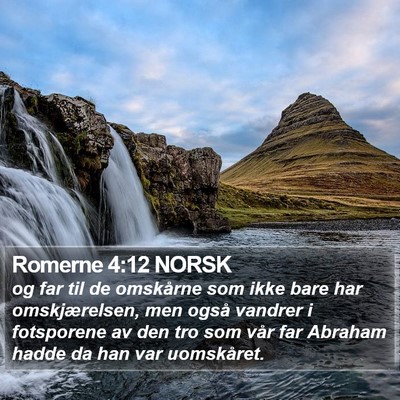 Romerne 4:12 NORSK Bible Verse Image
