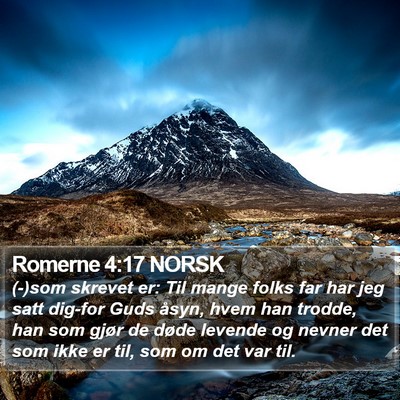 Romerne 4:17 NORSK Bible Verse Image