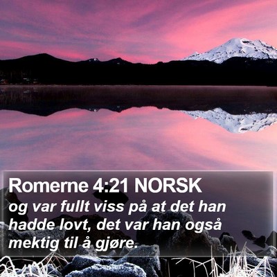Romerne 4:21 NORSK Bible Verse Image