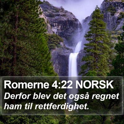 Romerne 4:22 NORSK Bible Verse Image