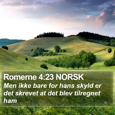 Romerne 4:23 NORSK Bible Verse Image