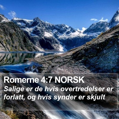 Romerne 4:7 NORSK Bible Verse Image