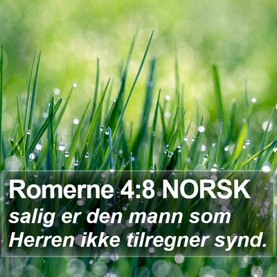 Romerne 4:8 NORSK Bible Verse Image