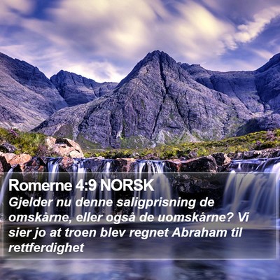 Romerne 4:9 NORSK Bible Verse Image