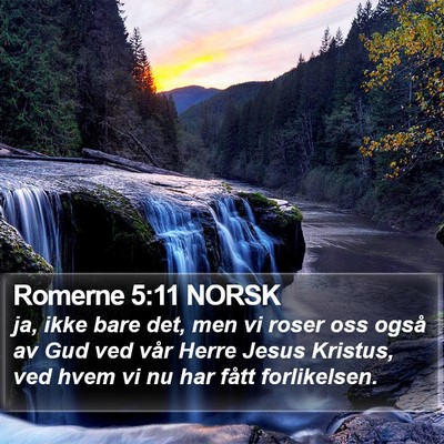 Romerne 5:11 NORSK Bible Verse Image